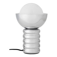 BLOOMINGVILLE Stolna lampa u srebrnoj boji sa staklenim sjenilom (visina 32 cm) Spike 