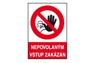 EURO TOOLS Sigurnosna tablica 40700240, naljepnica A4, Zabranjen neovlašten ulaz