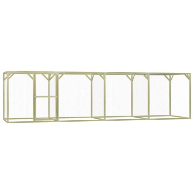 Kavez za kokoši od impregnirane borovine 1,5 x 6 x 1,5 m