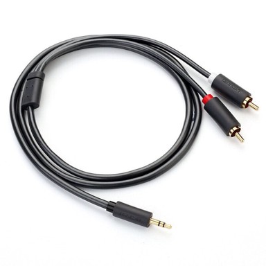 UGREEN Audio kabel, 3.5 mm na 2x RCA, 2m