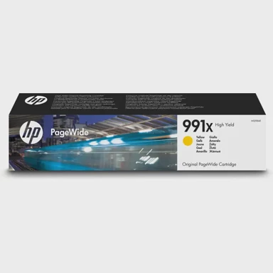 HP Tinta 991X, High Yield, original, PageWide, žuta