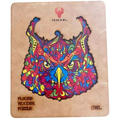 Drvene puzzle KP22554, Sova, veličina L