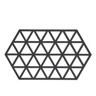 ZONE Crni silikonski podmetač za lonce Triangles