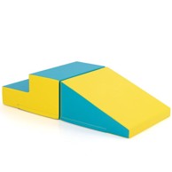 Dječje kocke, pjenaste, žute i zelene