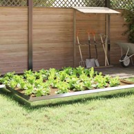 Ograda protiv puževa, pocinčani čelik, 100 x 3.5 x 25 cm, srebrna