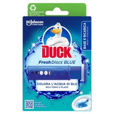 DUCK Gel za čišćenje i osvježavanje WC školjke Fresh Discs, 36 ml, Blue