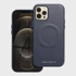 ROAR Kožna Mag Case maska kompatibilna s MagSafeom za iPhone 12 Pro navy, plava