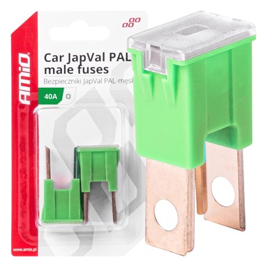 AMIO Set JapVal PAL O muški auto osigurača, 2 kom, 40A