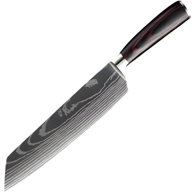 Kuhinjski nož Bl-29419 Kiritsuke Kp29419, crni i smeđi