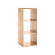 FIVE Polica s 3 otvora Modul 34,5x32x100,5 cm furnir natur
