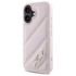 Karl Lagerfeld Quilted Signature maskica za iPhone 16, roza