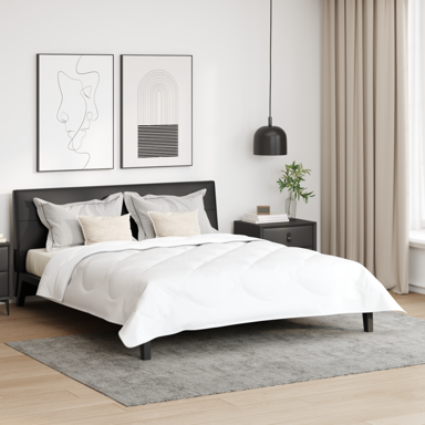 Poplun s jastukom 3 kom. bijeli 200 x 220 cm mikrofibra