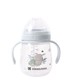 KIKKA BOO Bočica sa silikonskim usisnikom 240 ml, Savanna, plava
