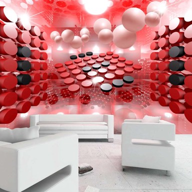 Foto tapeta Playing in red and black 100x70