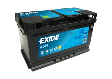 EXIDE Akumulator Start/Stop AGM Radial EK800/EK820 82ah D+ 31,5x17,5x19 (800a)