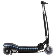 Električni romobil s LED svjetlimam, 120 W, crni
