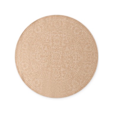 NORTHRUGS Okrugli unutarnji i vanjski tepih Duet Kona ø 160 cm, bež/slonovača