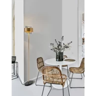 NOVA LUCE Sianna stajaća lampa e27 /ip20/mesing zlatna & smoky nl9236410