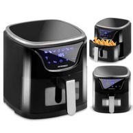 BERDSEN Friteza na vrući zrak BD-652, crna/srebrna