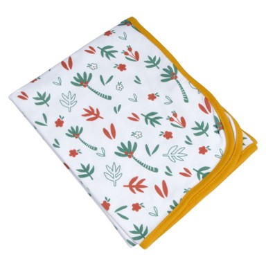 BEBE DOUCEUR Bijela pamučna deka za bebe 75x75 cm Savannah