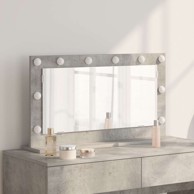 Ogledalo za toalet 80x45x18 cm beton, betonska siva