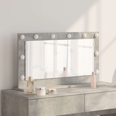 Ogledalo za toalet 80x45x18 cm beton, betonska siva