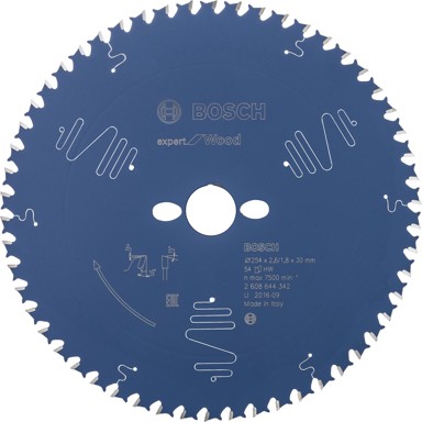 BOSCH List za kružnu pilu EX WO T, 254x30-54