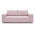 BOBOCHIC PARIS Svijetlo ružičasta sklopiva sofa od samta 245 cm Nihad, 245x102x88 cm