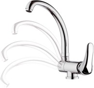 SAPHO Slavina kuhinjska sklopiva ispod prozora, krom