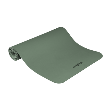 REBEL ACTIVE Prostirka za gimnastiku, za jogu, pilates i fitness, 183 x 61 cm, debljina 4 mm, TPE, zelena