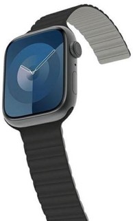 ARAREE Silikonski remen za Apple Watch AR70-01907A, crno-sivi