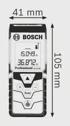 BOSCH Laserski daljinomjer GLM 40