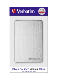 VERBATIM Vanjski tvrdi disk Store n Go 2,5 ALU 1TB USB 3.2 Gen 1 Silver