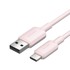 VENTION USB-C kabel 3A 2m, ružičasti