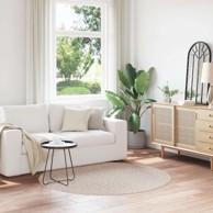 Tepih Shaggy, krem, Ø160 cm