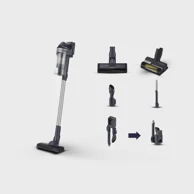 SAMSUNG Štapni usisavač, 0.8 L, 410 W, crna, srebrna