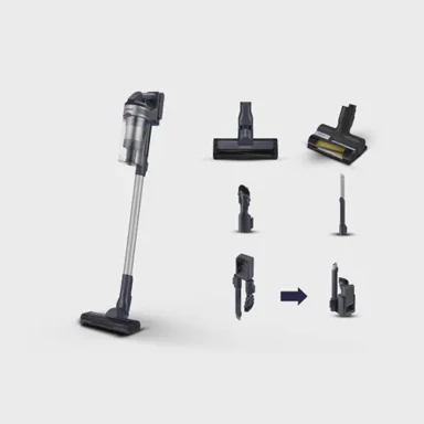 SAMSUNG Štapni usisavač, 0.8 L, 410 W, crna, srebrna
