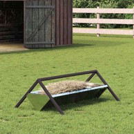 Hranilica za stoku srebrno 111 x 76 x 38 cm cinkani čelik