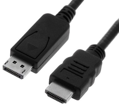 ROLINE DisplayPort kabel v1.1, DP - HDMI (HDTV), M/M, 2.0m, crni