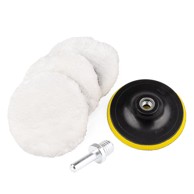 AMIO Set za poliranje s krznom i nastavkom, 125 mm
