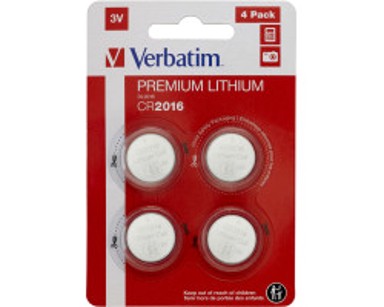 VERBATIM Litijska baterija CR2016, 3V, 4 komada