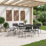 Produživi mrežasti stol za jelo 212x90x76 cm, antracit