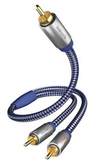 IN-AKUSTIK Y Subwoofer kabel Cinch - 2x Cinch 3,0 m Premium