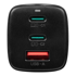 TACTICAL Kućni punjač FlashBang Gun, QC 65 W, 1× USB-A + 2× USB-C, crna
