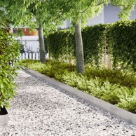 RubZa travnjak 10 kom 100x0.5x20 cm, nehrđajući čelik