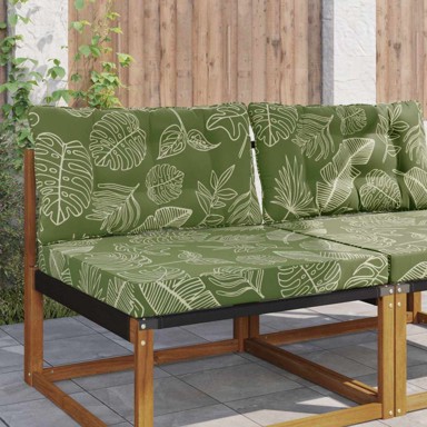 Jastuk za vanjsku sofu set 2 kom, 80 x 80 cm, dezen list