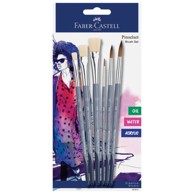 FABER-CASTELL Set kistova 282891, sintetička vlakna, za razne tehnike, PK6