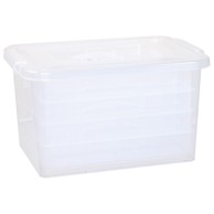 CMP Kutija 819VS pp s kopčama i ručkom + ladice, prozirna