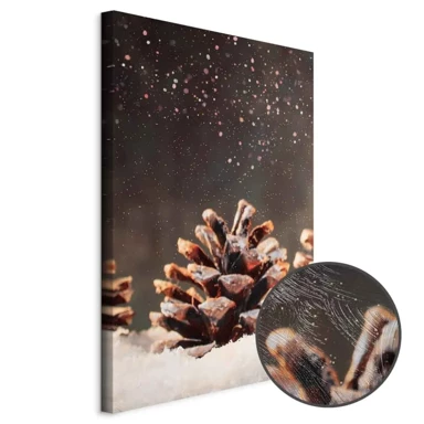 Slika Winter Pine Cone, jednodijelna, okomita, 40x60 cm