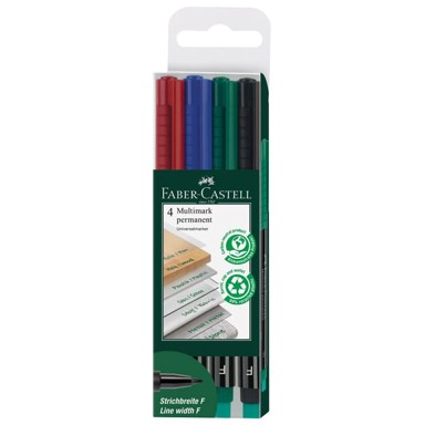 FABER-CASTELL Marker permanentni 0,6mm Multimark 151304/4boje